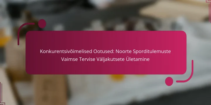 Konkurentsivõimelised Ootused: Noorte Sporditulemuste Vaimse Tervise Väljakutsete Ületamine