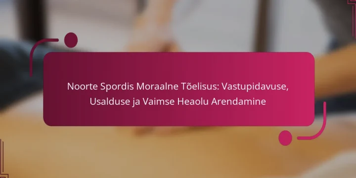 Noorte Spordis Moraalne Tõelisus: Vastupidavuse, Usalduse ja Vaimse Heaolu Arendamine