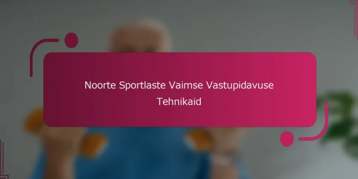 Noorte Sportlaste Vaimse Vastupidavuse Tehnikaid